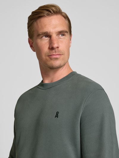 Armedangels Regular Fit Sweatshirt aus reiner Baumwolle Modell 'BAARO FLEECE' Mittelgrau 3