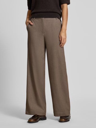 Vila High Waist Wide Leg Hose Modell Modell 'VIANA' Taupe 4