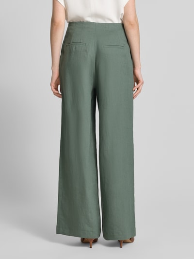Jake*s Collection stoffen broek met Achterzakken Groen - 5