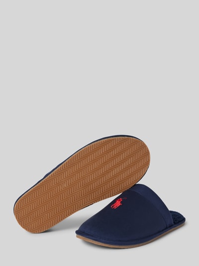 Polo Ralph Lauren Slides mit Logo-Stitching Modell 'KLARENCE' Dunkelblau 4