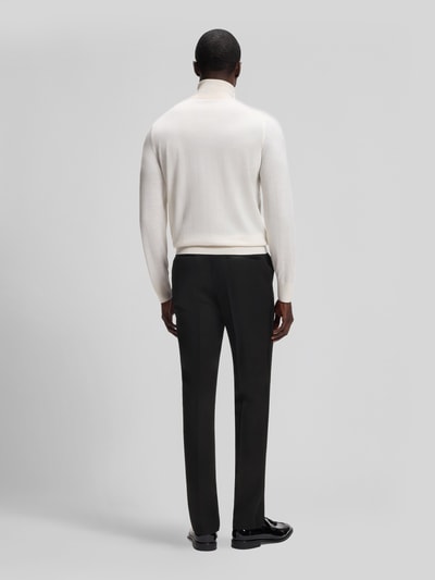 BOSS Spodnie garniturowe o kroju slim fit z czystej żywej wełny model 'Genius-Tux' Czarny 5