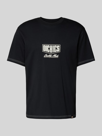 Dickies T-shirt met labelprint, model 'PHILIPSBURG' Zwart - 2