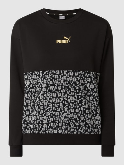 PUMA PERFORMANCE Relaxed Fit Sweatshirt mit Kontrasteinsatz Black 2