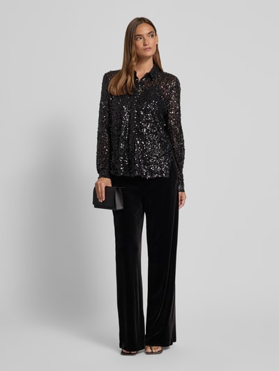 Christian Berg Cocktail Regular Fit Bluse mit Pailletten Black 1