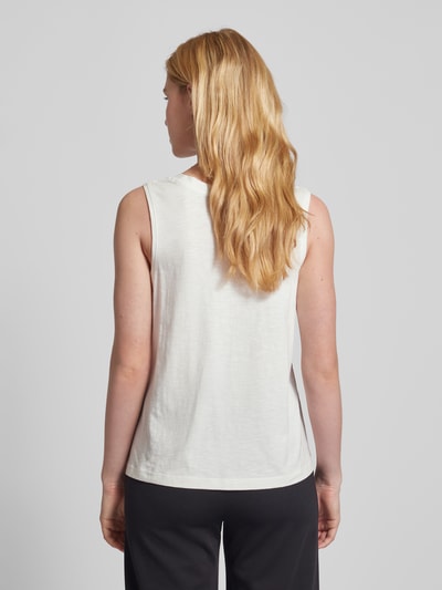 Tom Tailor Tanktop met ronde hals Ecru - 5