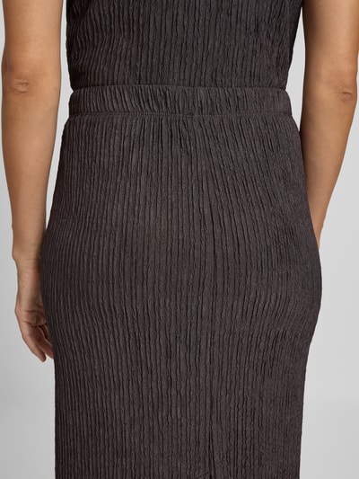 OPUS Midirok met elastische band, model 'Rilasa' Chocoladebruin - 3