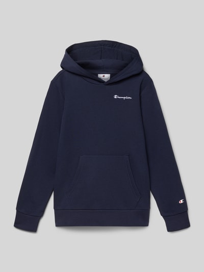 CHAMPION Bluza z kapturem, wyhaftowanym logo i kieszenią kangurką Granatowy 1