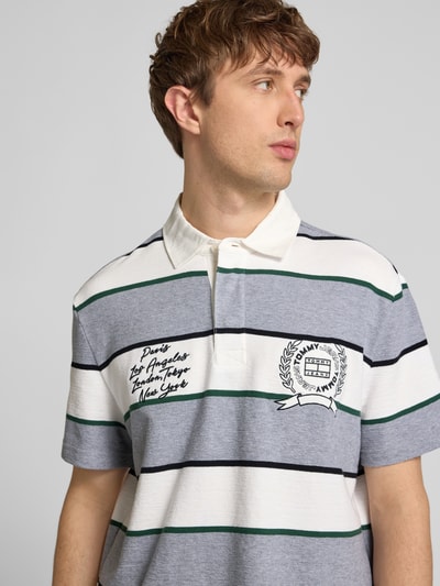 Tommy Jeans Regular Fit Poloshirt aus reiner Baumwolle Hellgrau 3