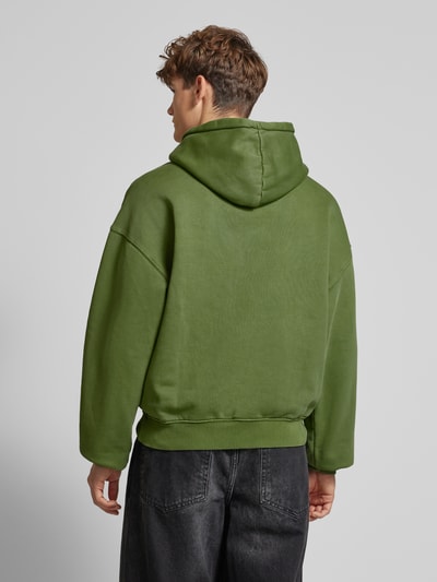 Low Lights Studios Oversized Hoodie mit Label-Stitching Hellgruen 5