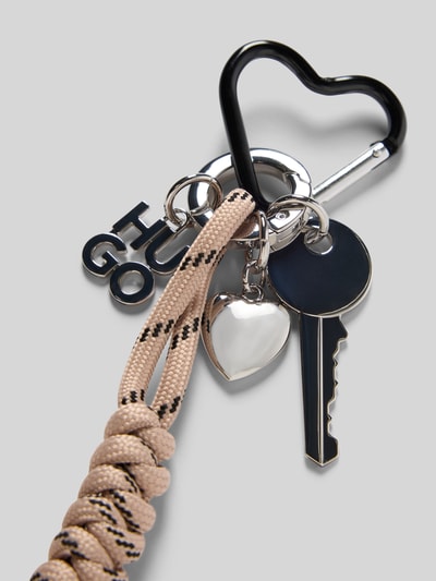 HUGO Schlüsselanhänger mit Wickeloptik Kurdel Modell 'NEEKO_CHARM' Beige 2