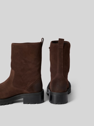 Diesel Stiefel mit Logo-Applikation Dunkelbraun 3