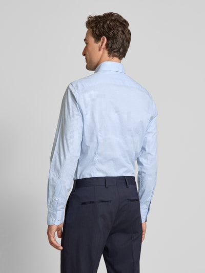 Tommy Hilfiger Tailored Slim Fit Business-Hemd mit Knopfleiste Bleu 5