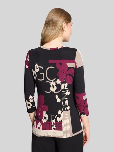 Betty Barclay Regular Fit Langarmshirt aus Viskose-Mix Bordeaux 5