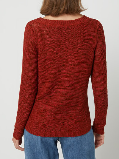 Only Pullover aus Bändchengarn Modell 'Geena' Rostrot 5