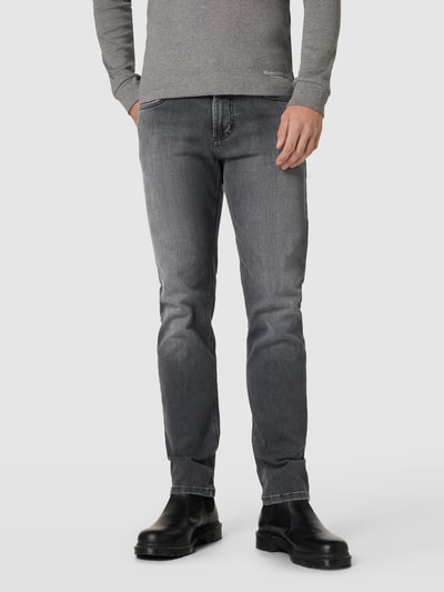 Christian Berg Men Jeans in 5-pocketmodel Middengrijs - 4