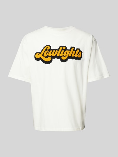 Low Lights Studios T-shirt met labelstitching, model 'TRENDY' Offwhite - 2