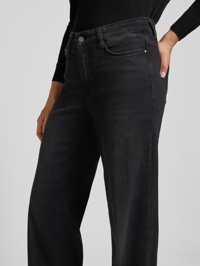 MAC Wide leg jeans in 5-pocketmodel, model 'Dream Wide Authentic' Zwart - 3