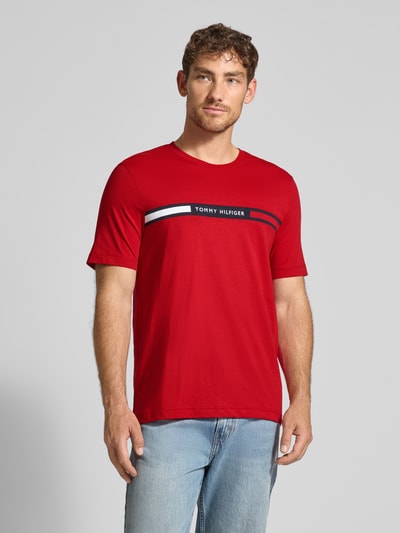 Tommy Hilfiger Regular Fit T-Shirt aus reiner Baumwolle Rot 4