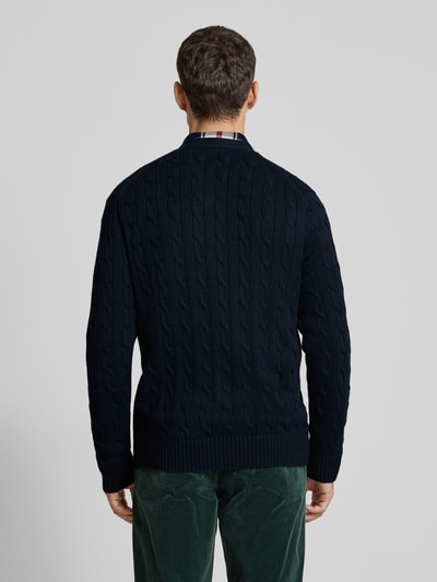 Polo Ralph Lauren Cardigan mit Zopfmuster Marine 5