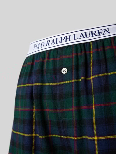 Polo Ralph Lauren Wide Fit Pyjama-Hose mit Zierknopf Modell 'Cozy' Gruen 2