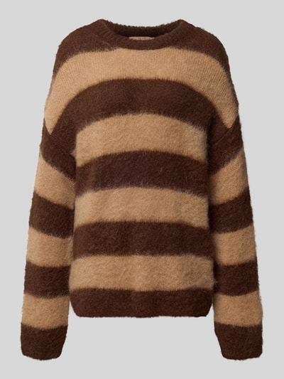 Smith and Soul Relaxed Fit Strickpullover mit Woll-Mohair-Anteil Dunkelbraun 2