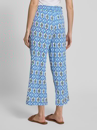 Christian Berg Woman Straight leg culotte met tunnelkoord Koningsblauw - 5