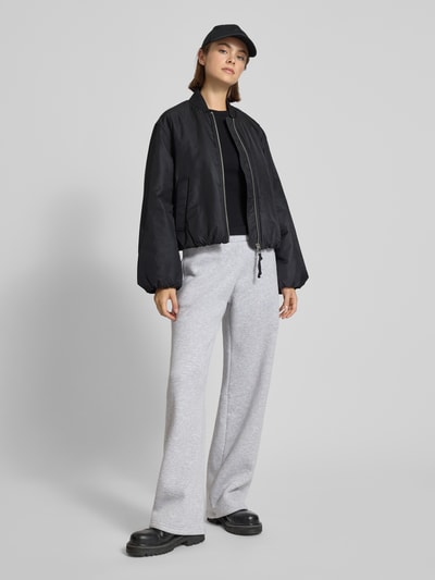 Marc O'Polo Denim Regular fit blouson met ballonmouwen Zwart - 1