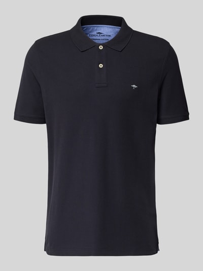 Fynch-Hatton Regular Fit Poloshirt mit Label-Stitching Marine 2