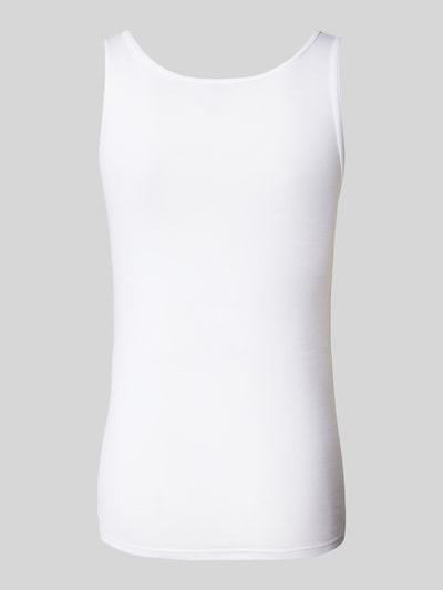 Mey Tanktop im unifarbenen Design Modell 'CASUAL' Weiss 3