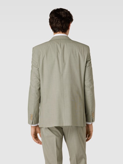 HECHTER PARIS Slim fit colbert met paspelzak op de borst Lichtgroen - 5