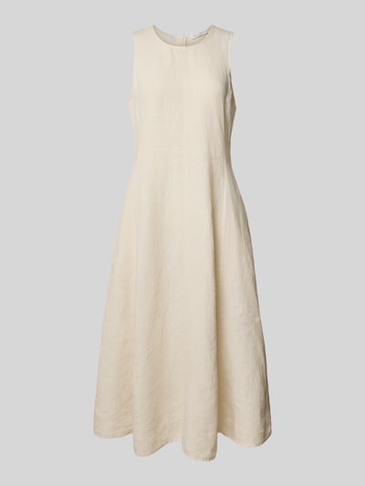 Marc O'Polo A-Linien Leinenkleid ohne Ärmel Sand 2