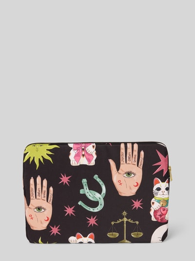WOUF Laptoptasche mit Label-Detail Modell 'Fortuna' Black 2
