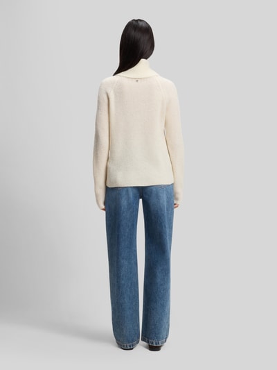 BOSS Orange Turtleneck aus Alpaka Wolle mit Rollkragen Offwhite 5