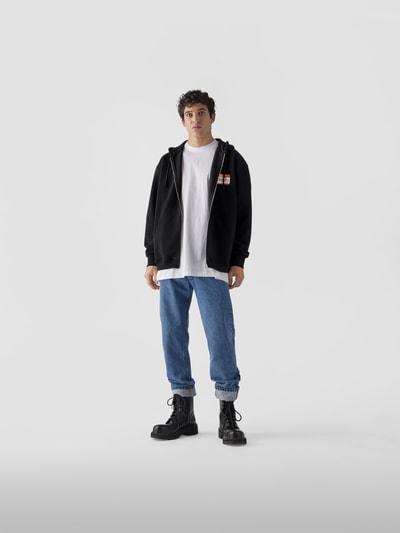 VETEMENTS Sweatjacke mit Label-Print Schwarz 1