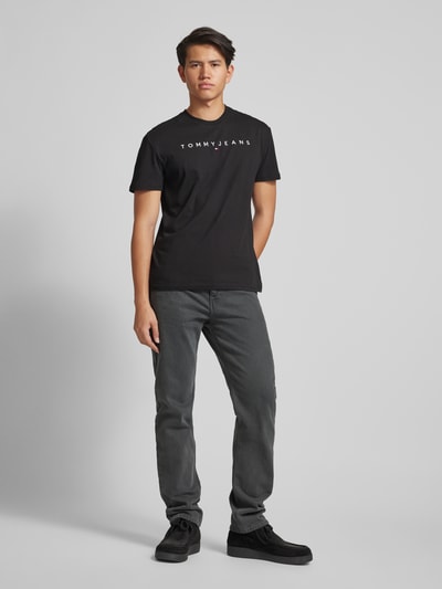 Tommy Jeans T-Shirt mit Label-Stitching Black 1