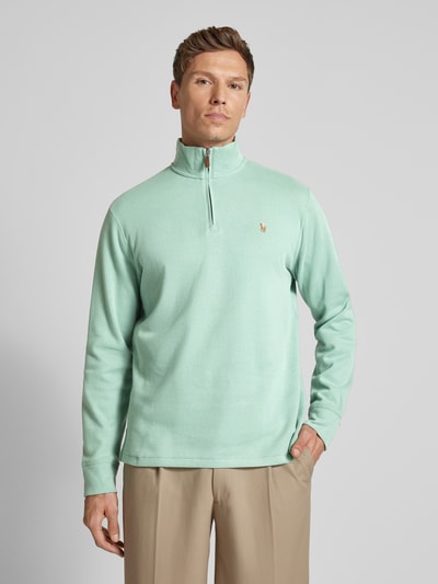 Polo Ralph Lauren Strickpullover mit Logo-Stitching Mint 4