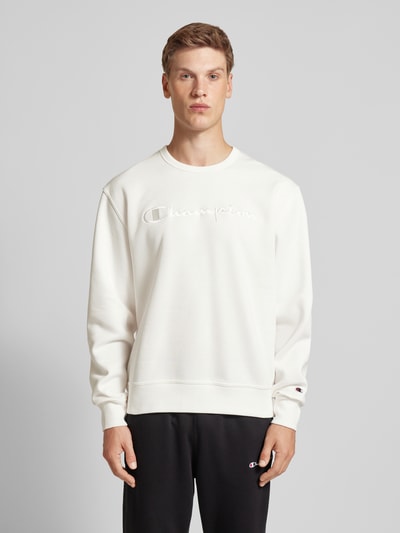 CHAMPION Sweatshirt met labelstitching Offwhite - 4