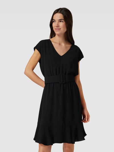 ARMANI EXCHANGE Minikleid mit abgerundetem V-Ausschnitt Black 4