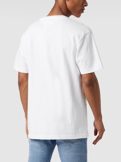 Tommy Jeans T-Shirt aus Bio-Baumwolle mit Label-Patch Weiss 5
