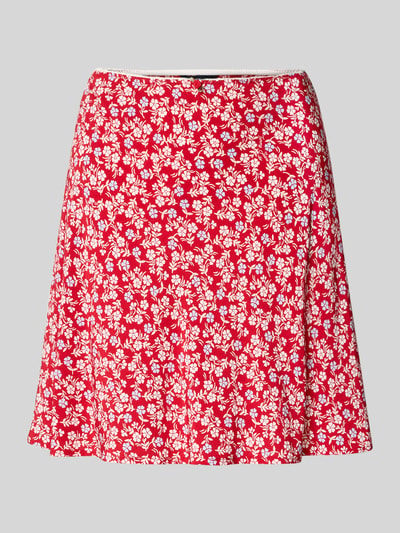 Tommy Jeans Ausgestellter Mini-Rock mit Allover-Muster Rot 2