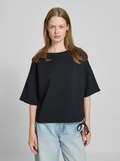 Christian Berg Woman Sweatshirt mit 1/2-Arm und Rundhalsausschnitt Black 4