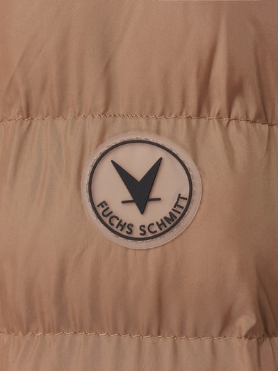 Fuchs Schmitt Steppmantel mit Label-Patch Camel 4