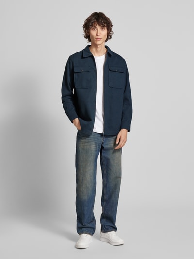 G-Star Raw Hemdjacke mit Kentkragen Dunkelblau 1