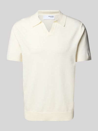 SELECTED HOMME Poloshirt mit V-Ausschnitt Modell 'TELLER' Sand 2