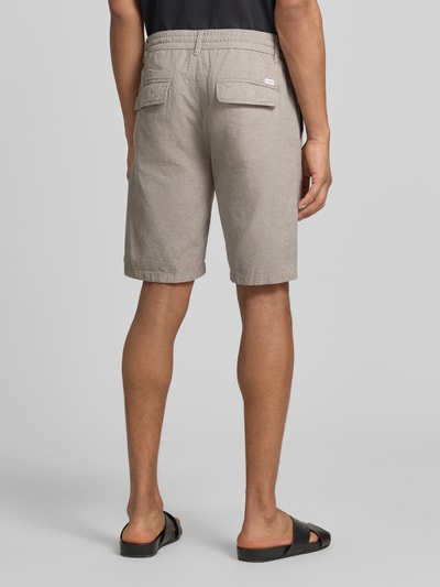 Lindbergh Bermudas aus Leinen-Mix mit französischen Eingrifftaschen Taupe 5