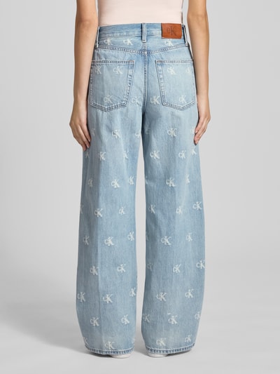 Calvin Klein Jeans Wide leg jeans in 5-pocketmodel Lichtblauw - 5