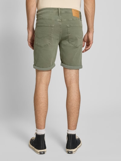 Jack & Jones Regular Fit Jeansshorts im 5-Pocket-Design Modell 'RICK' Oliv 5