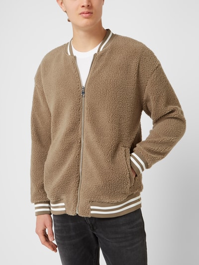 Only & Sons Relaxed Fit Blouson aus Teddyfell Modell 'Skyler' Beige 4