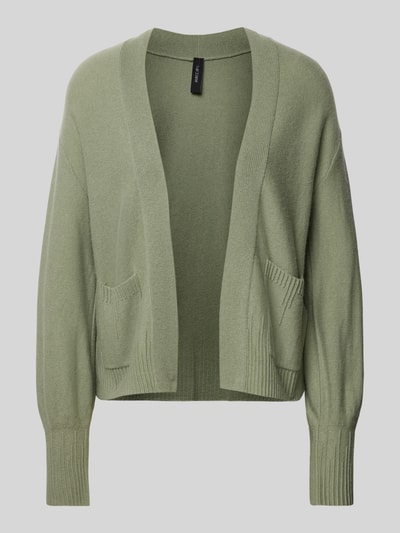 Marc Cain Wollen cardigan met steekzakken Rietgroen - 2