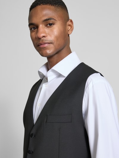 Cinque Super slim fit gilet met stretch, model 'Cifistivo' Zwart - 3